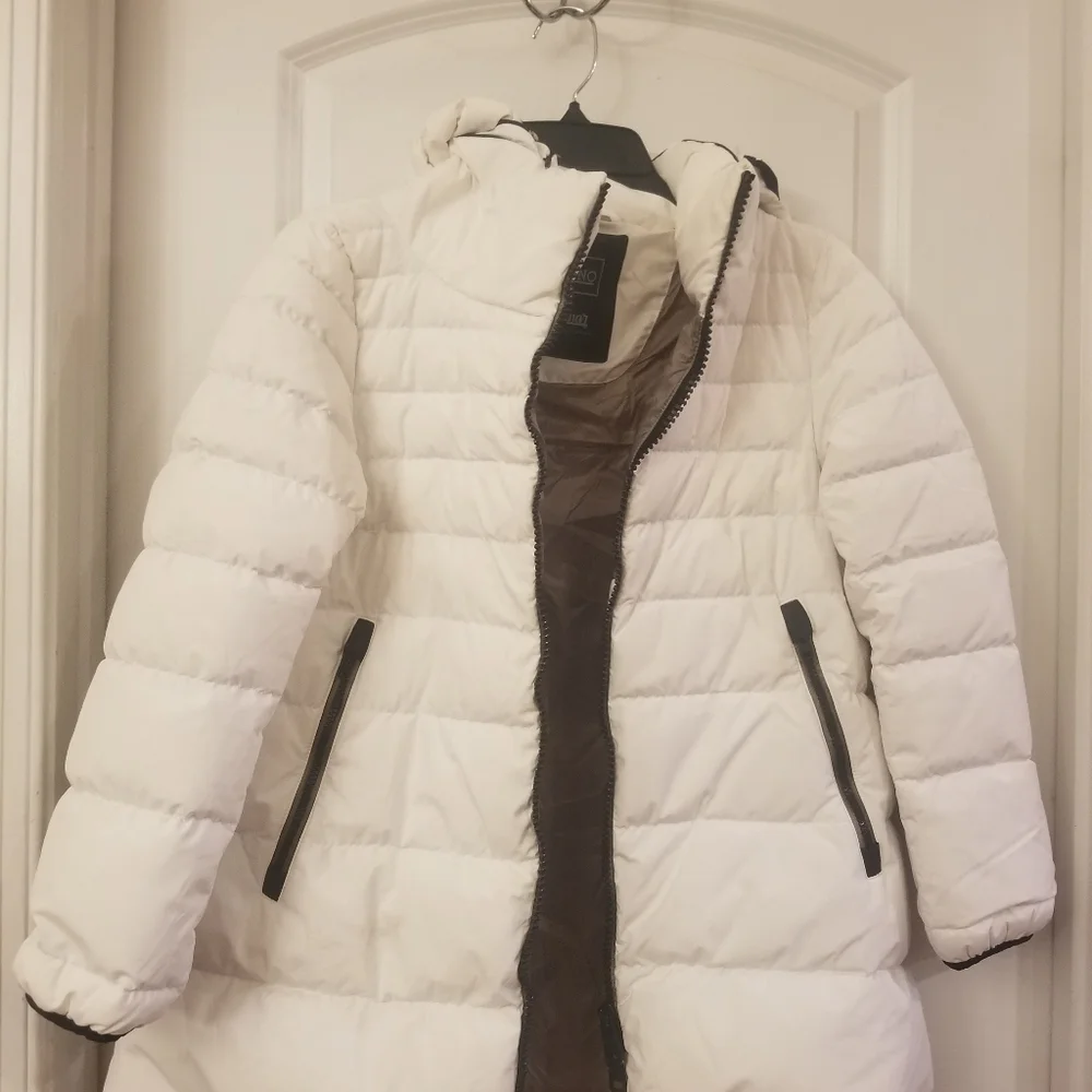 Herno  Women's Gray High-neck Zip-up Padded Jacket  Size S - Picture 4 of 7